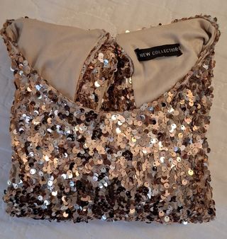 Vestido Dorado de Lentejuelas - Eventos y Fiesta