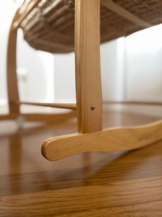 Moisés bebé con colchón y vestidura beige