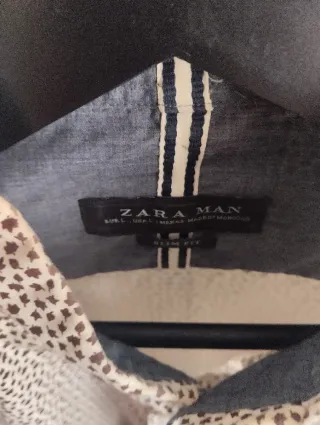 Camisa Zara Man Estampada Talla M