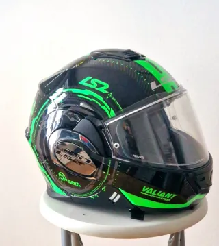 Casco LS2 Valiant II Negro/Verde