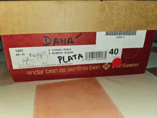 Sandalias Piesanto Plateadas Talla 40