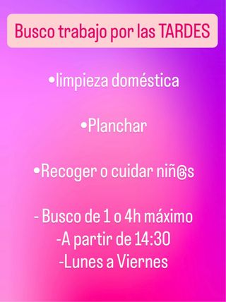 Trabajos por las Tardes