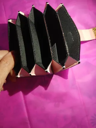 Tarjetero Victoria's Secret Rayas Rosas