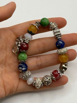 Pulsera estilo pandora multicolor