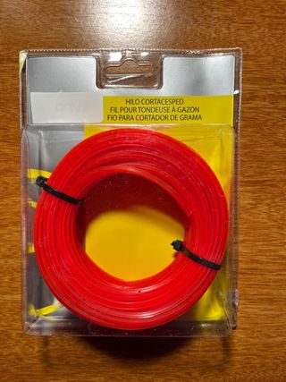 3 unidades blister Hilo Cortacesped Cuadrado Rojo