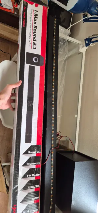 Max Sound 2.1 Barra Sonido + Subwoofer 60W