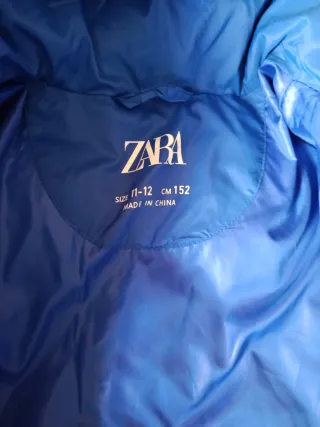 Anorak Zara Azul Talla M
