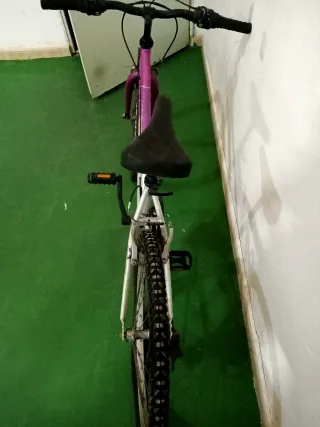 Bicicleta Orbea Morada y Plateada