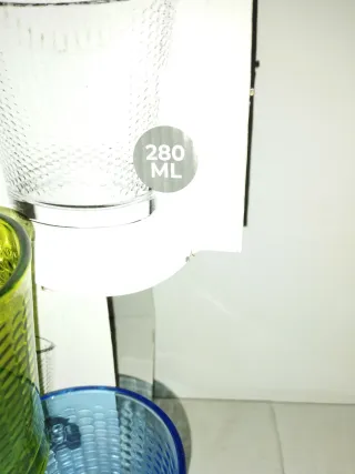 12 Bicchieri Acqua Colorati Vetro