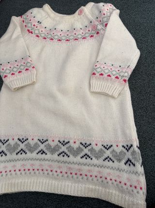 Vestido tejido bebé niña 3-6 meses