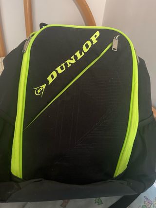 Mochila Padel Dunlop Negra y Amarilla