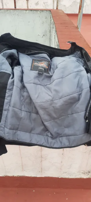 Chaqueta Moto AXN Negra y Gris