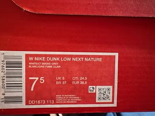 Nike Dunk Low Gris y Blanco