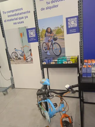 Bicicleta infantil azul