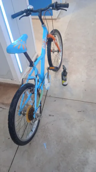Bicicleta infantil azul