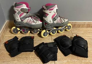 Patines en línea Oxelo y protecciones