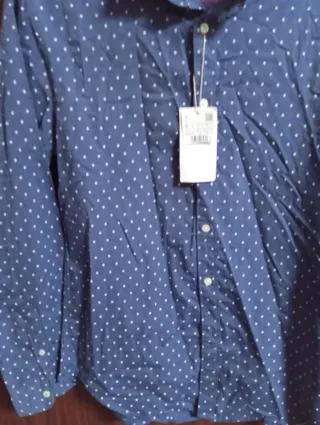 Camisa Springfield Hombre Azul/Blanco Estrenar