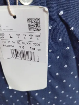 Camisa Springfield Hombre Azul/Blanco Estrenar