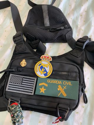 Bolso Pecho Táctico Deportivo Negro