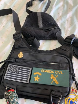 Bolso Pecho Táctico Deportivo Negro