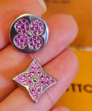 Pendientes Louis Vuitton Diamante Rosa Oro