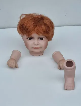 Lotto Bambole Ceramica Vintage per Restauro