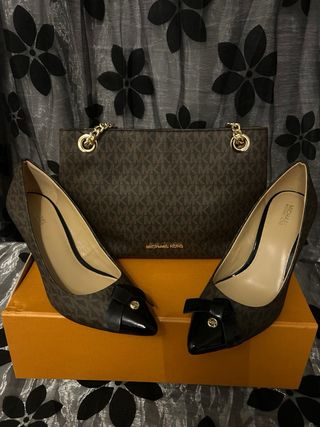 Bolso Michael Kors Marrón y Dorado