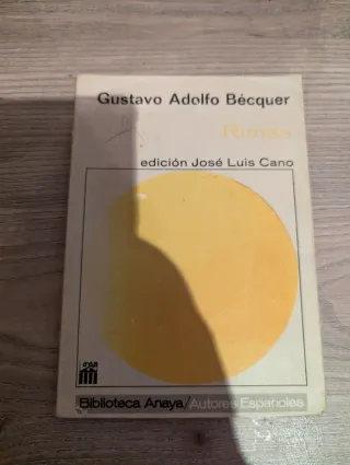 Rimas Gustavo Adolfo Bécquer
