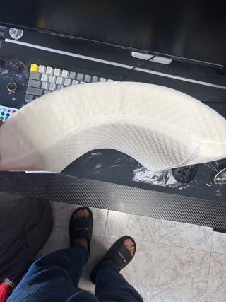 Cojín blanco poliéster