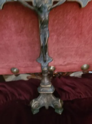 Cruz bronce de sobremesa