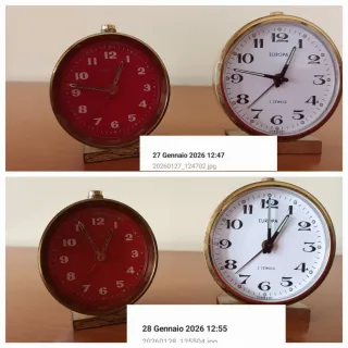 2 Orologi-Sveglia Meccanici Vintage