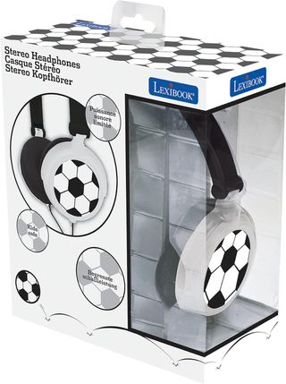Lexibook- k Auriculares estéreo Football, potencia