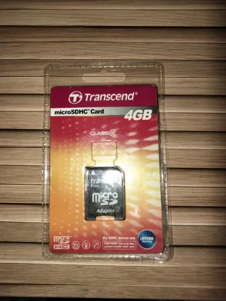 Tarjeta MicroSDHC Transcend 4GB Clase 6