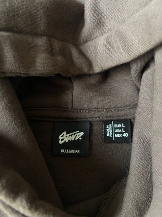 Sudadera con capucha Pull&Bear marrón