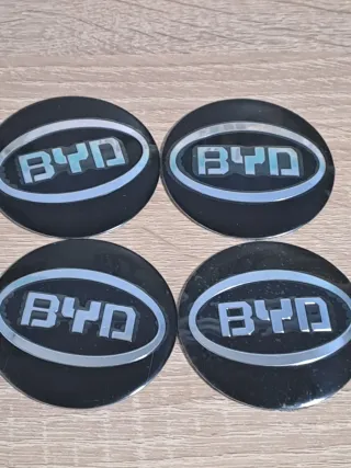 4 Tapas Emblema BYD para Llantas
