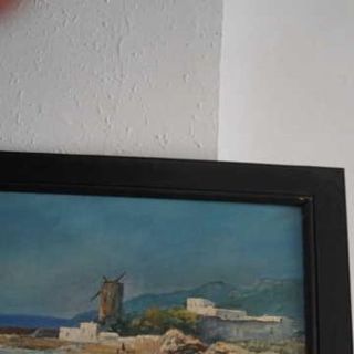 Cuadro Antiguo Lluis Bonada Paisaje Costero