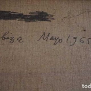 Cuadro Antiguo Lluis Bonada Paisaje Costero