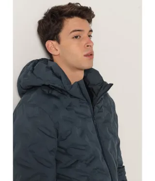 Cazadora acolchada SIX VALVES capucha Talla M/L