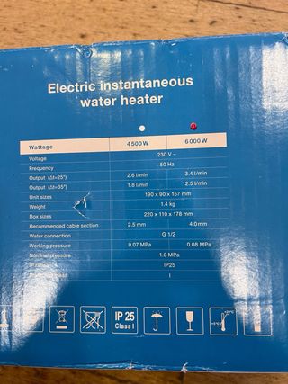 Esquentador elétrico Chauffage Français