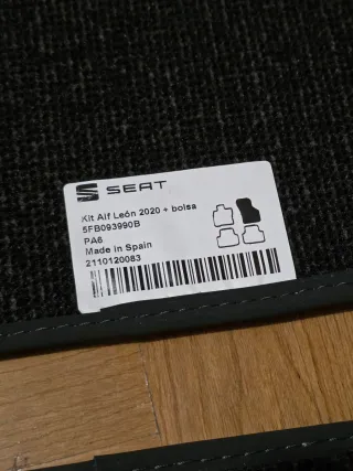 KIT SERIE Alfombras Seat León 5F (2020-2022) Nueva