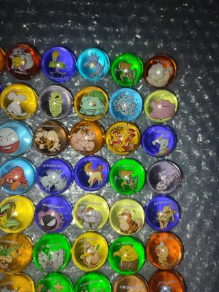 Lote Canicas Pokemon versión francesa y alemana