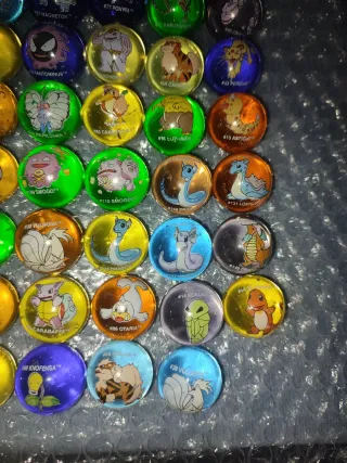 Lote Canicas Pokemon versión francesa y alemana