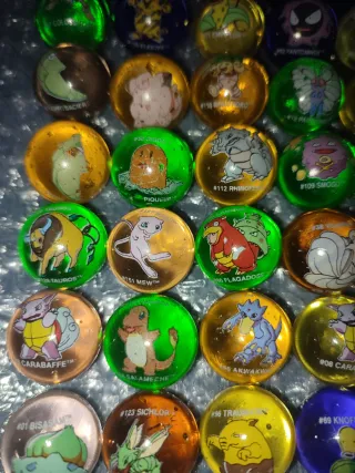 Lote Canicas Pokemon versión francesa y alemana
