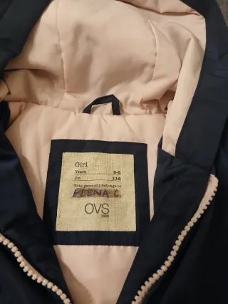 Giubbotto bambina OVS impermeabile