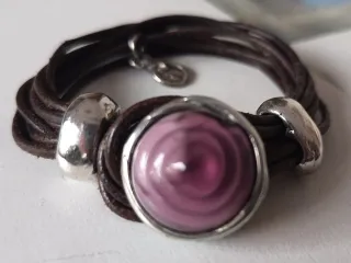 Pulsera Viceroy Mujer Cristal Murano Cuero