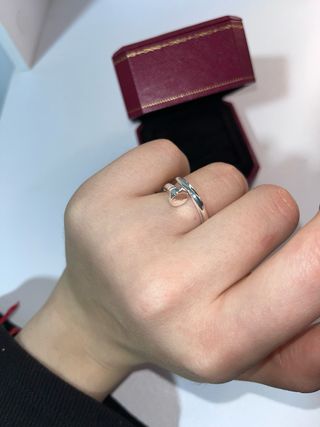 Anillo cartier clou plata de primera ley 925
