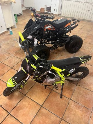 Pack de cuat y mini moto ,poco uso