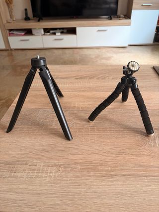 Aro de luz con 2 trípodes