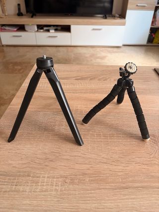 Aro de luz con 2 trípodes