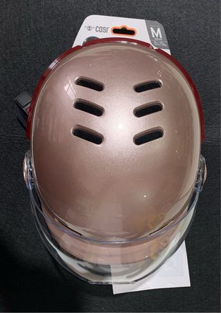 Casco CASR Glow LED Talla M Rosa Brillante